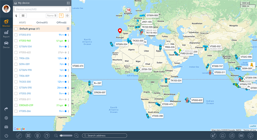 GPS Tracking System For Vehicles And Fleet